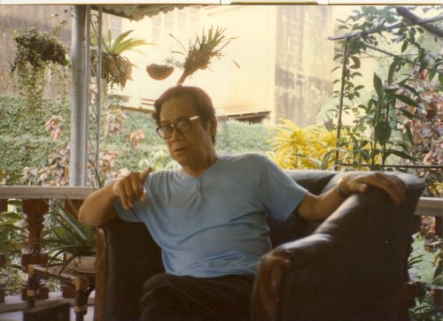 Teodoro A. Agoncillo, 1985.  Kuha ni Dr. Ambeth R. Ocampo
